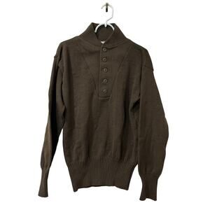 DSCP Garrison Collection Mens Sz Large Submarine Sweater Vintage Henley US Army